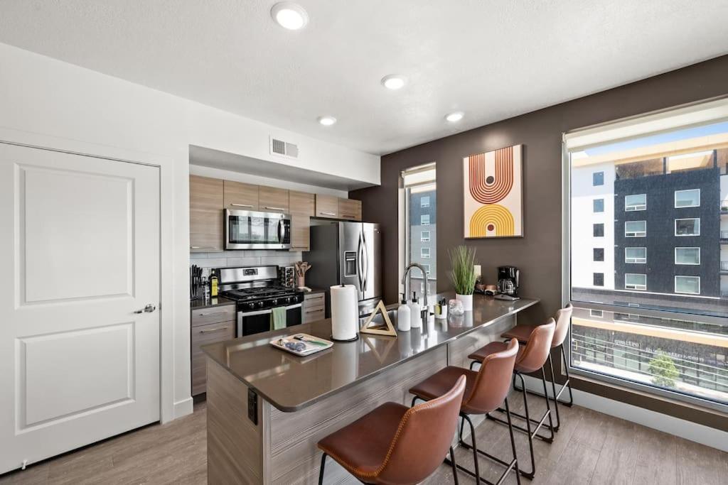 Апартаменти Lux 2 Bd Boho In Heart Of Slc Солт-Лейк-Сіті Екстер'єр фото