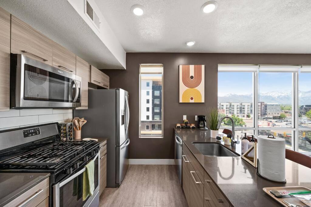 Апартаменти Lux 2 Bd Boho In Heart Of Slc Солт-Лейк-Сіті Екстер'єр фото